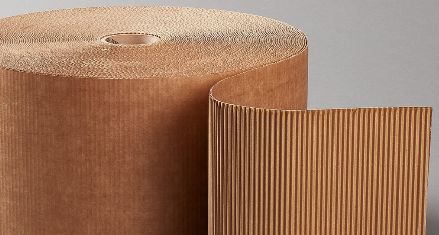 valoviti karton i siva pozadina